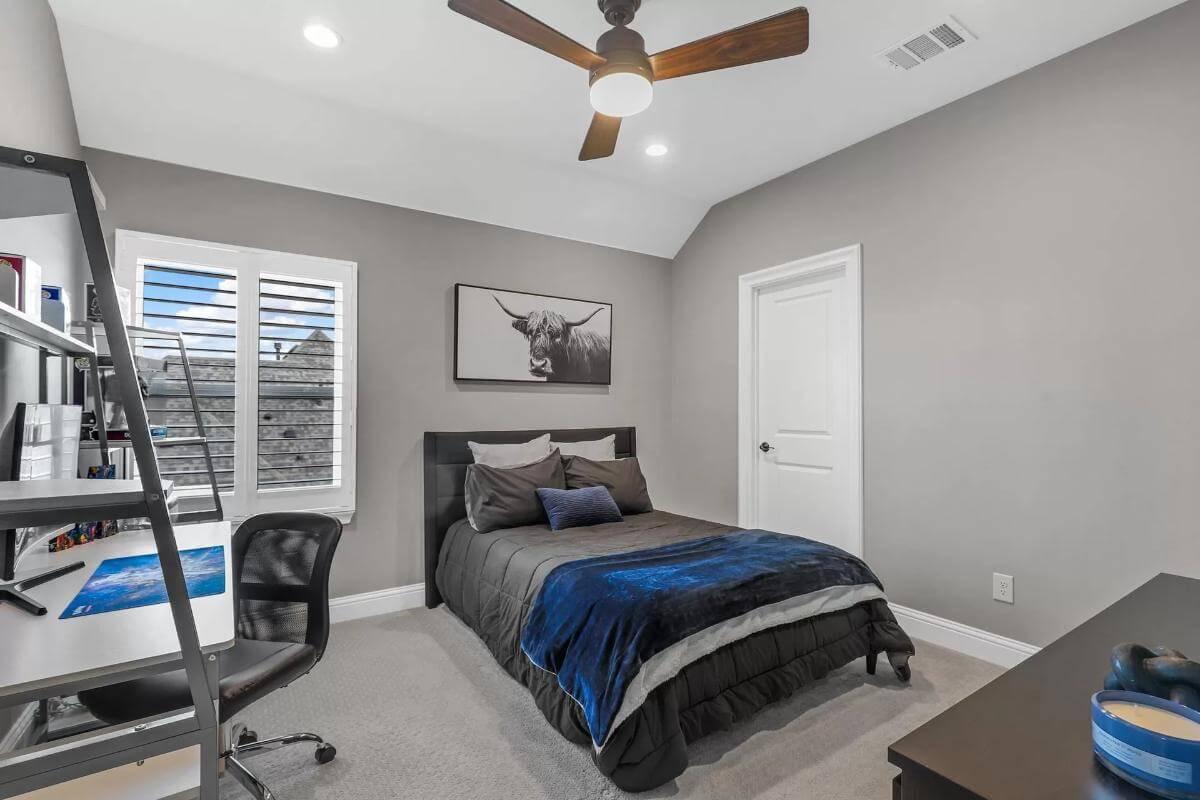 Explore This Modern Bedroom with a Hint of Rustic Charm