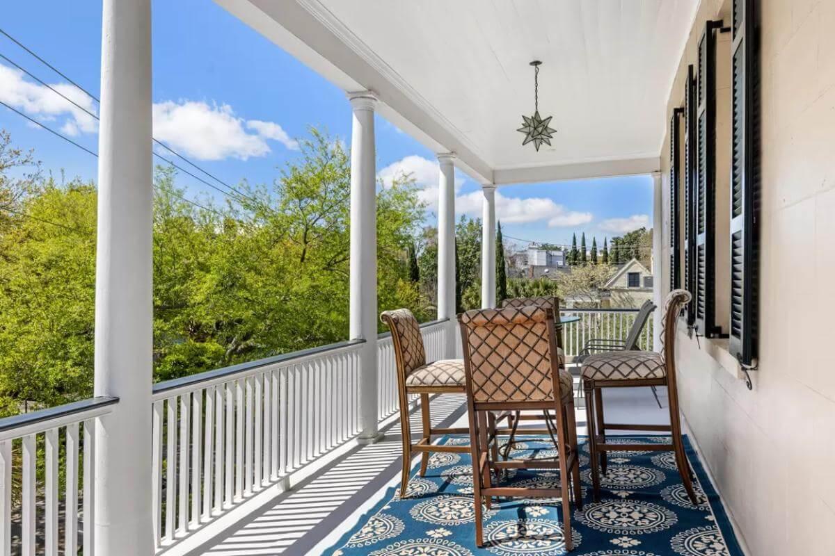 Step onto This Breezy Southern Veranda with a View