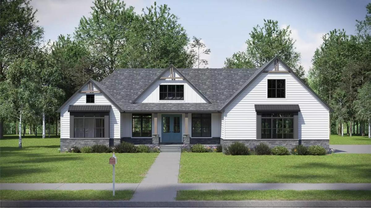 Craftsman Charm with a Modern TwistโCheck Out Those Gable Accents