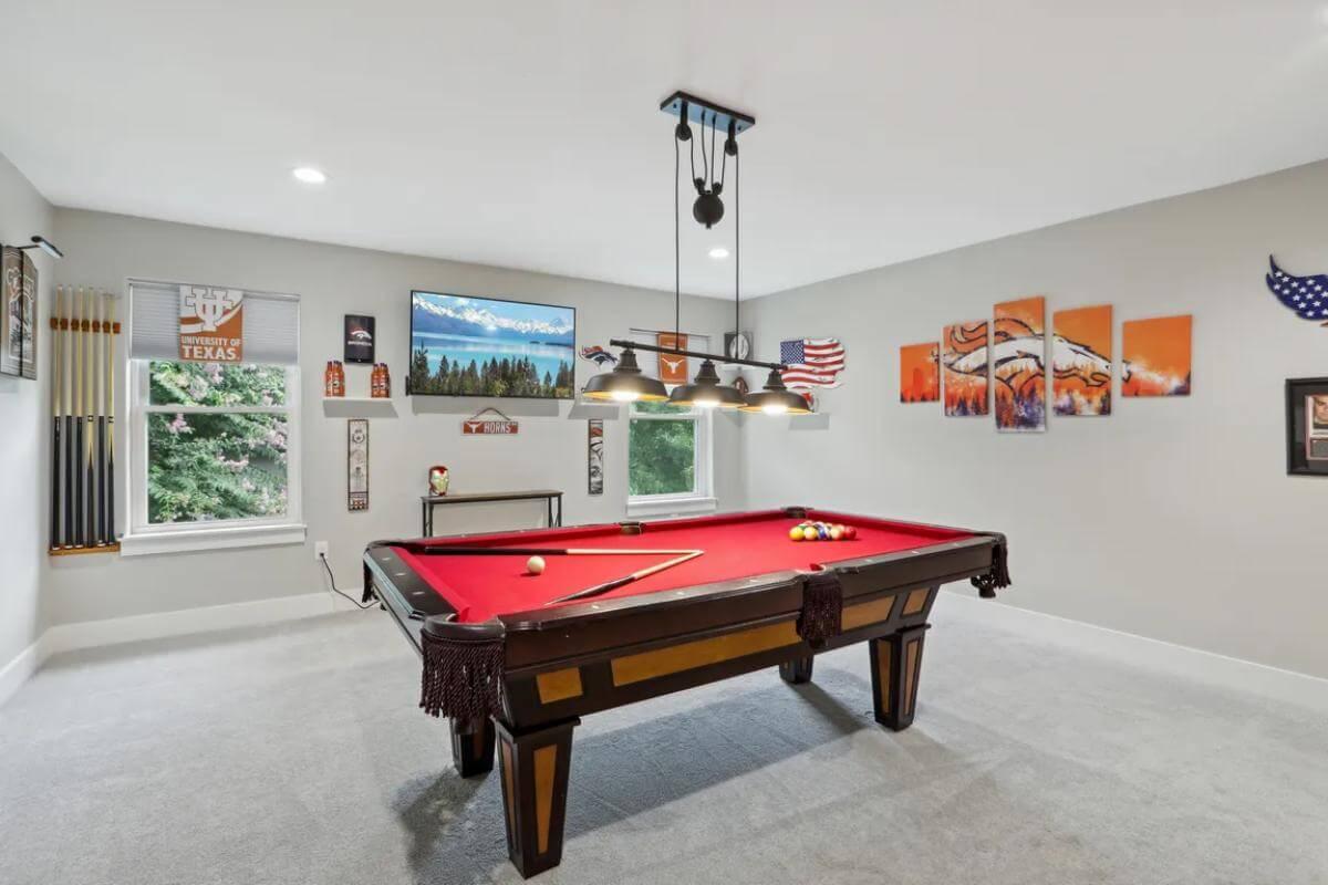 Dive into Entertainment with This Billiard Room