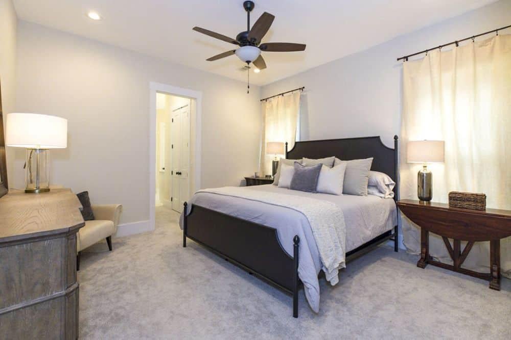 Take a Peek at the Restful Craftsman Bedroom with a Soothing Neutral Palette