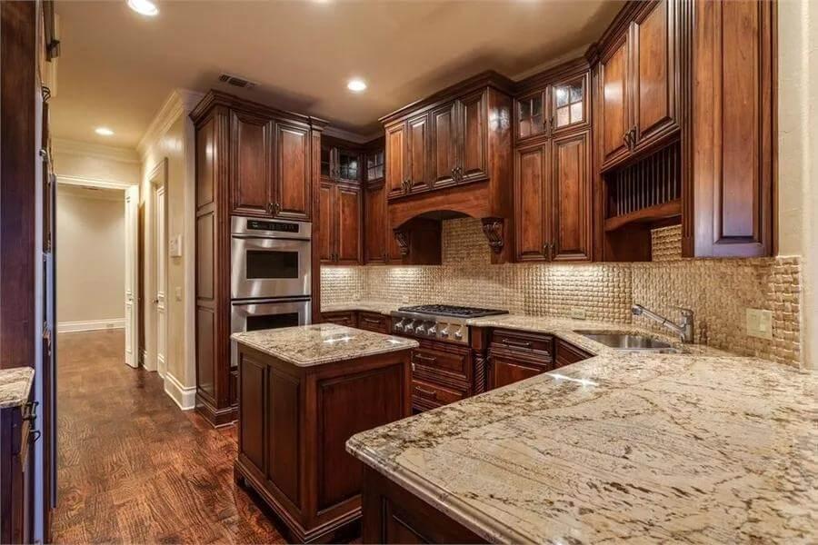 Admire the Rich Cabinetry in This Traditional Kitchen