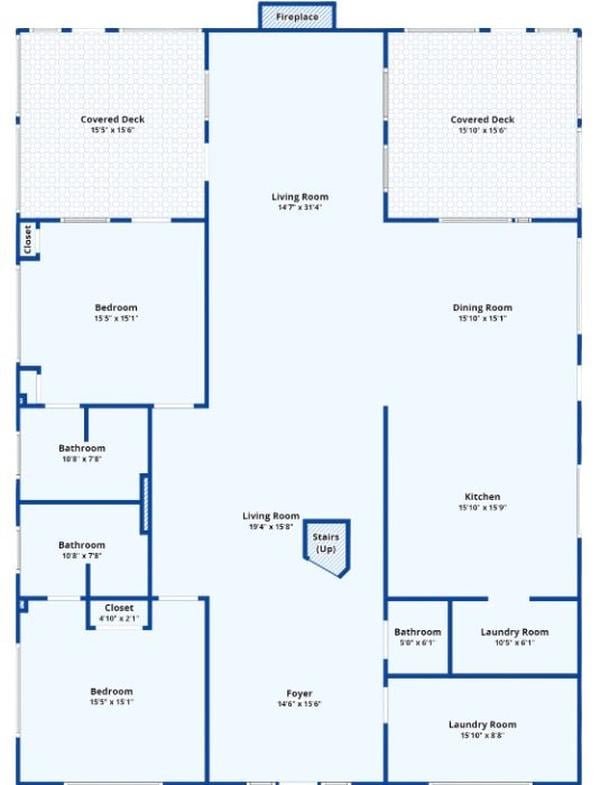 Take a Peek at This Spacious Main Floor Layout With Dual Covered Decks