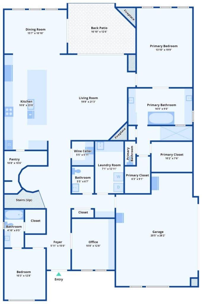 Exploring This Floor Plan: A Wine Cellar and Spacious Living Areas