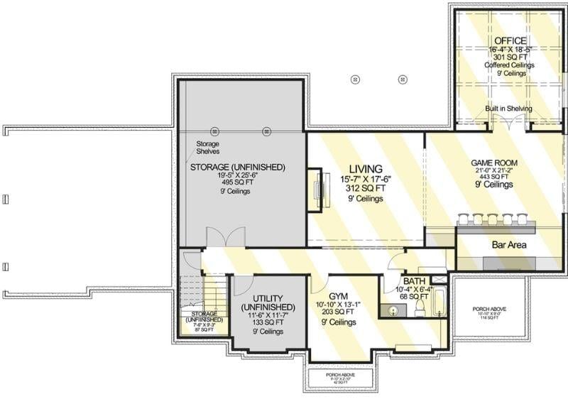 Step into This Versatile Lower Level with Gym and Game Room