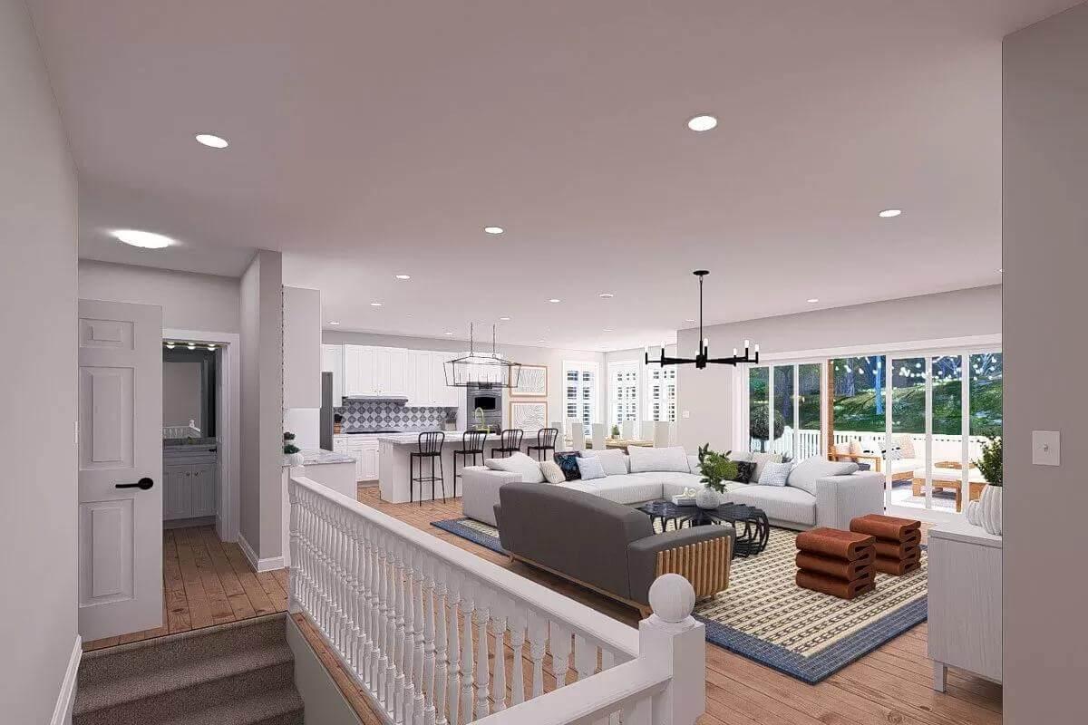 Open Living with Stylish Seating and Expansive Windows