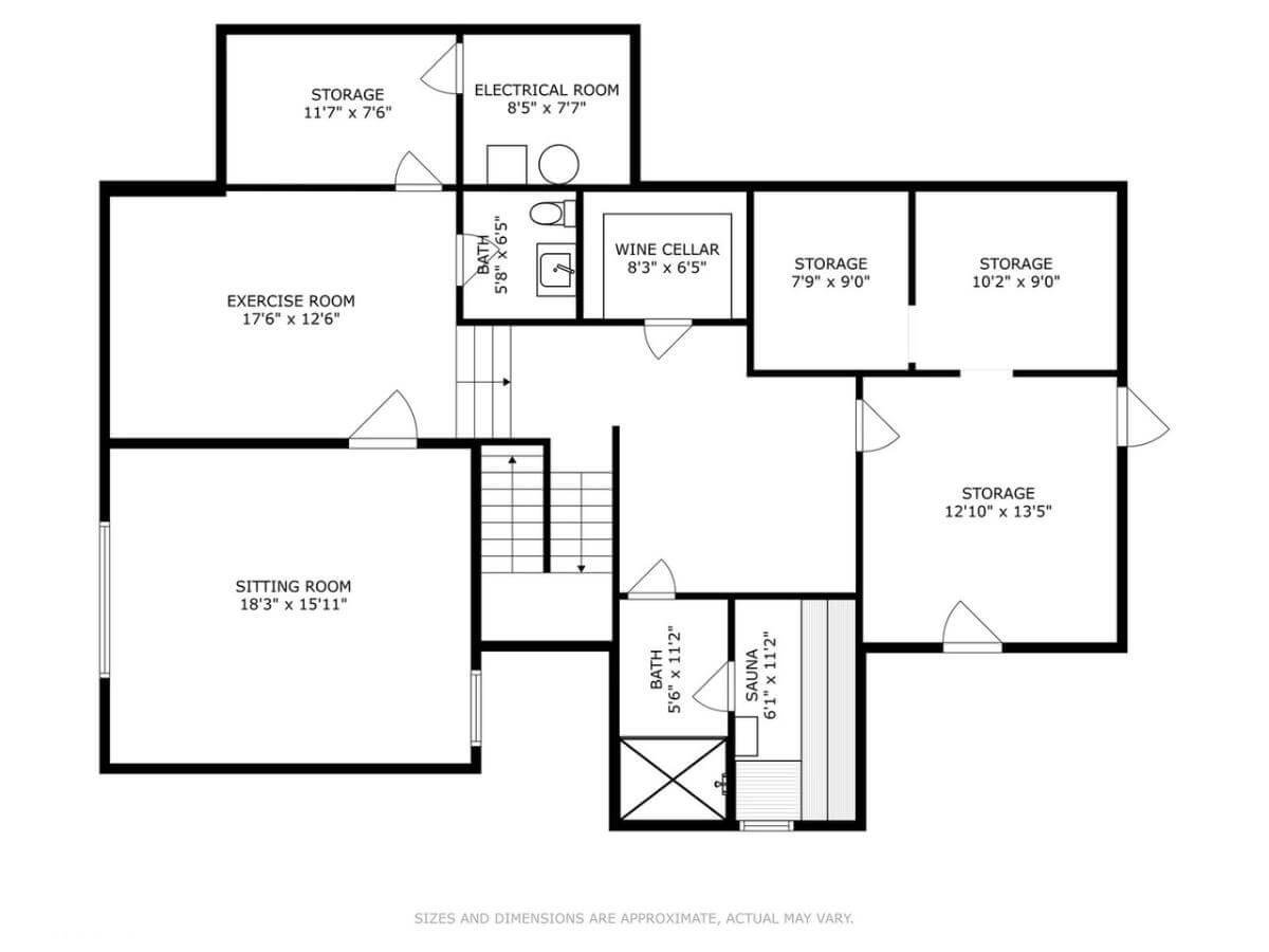 Basement Retreat with a Wine Cellar and More