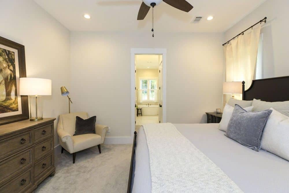 Relax in This Craftsman Bedroom with Elegant Ensuite Access