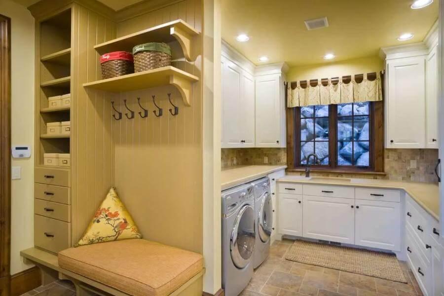 Practical Meets Charming in This Laundry and Mudroom Combo