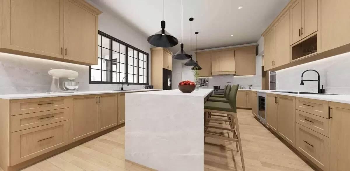 Check Out the Undercabinet Lighting Highlighting This Elegant Kitchen