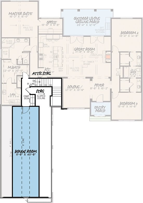 Bonus Level Floor Plan