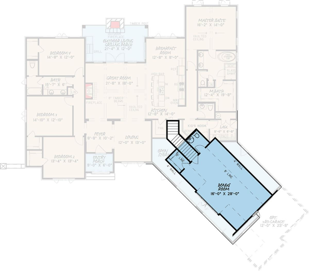 Bonus Level Floor Plan
