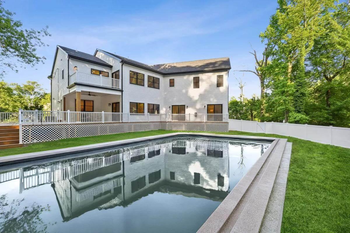 Check Out This Modern Farmhouse with Poolside Charm