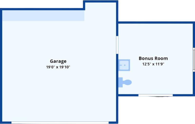 Check Out This Garage with a Bonus Room Just Waiting for Your Ideas