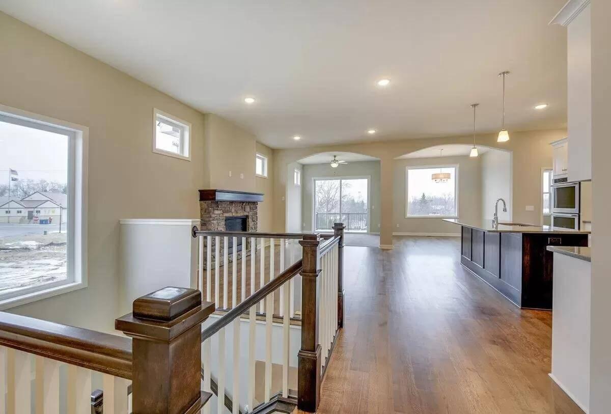 Spot the Fireplace Focal Point in This Open Living Space