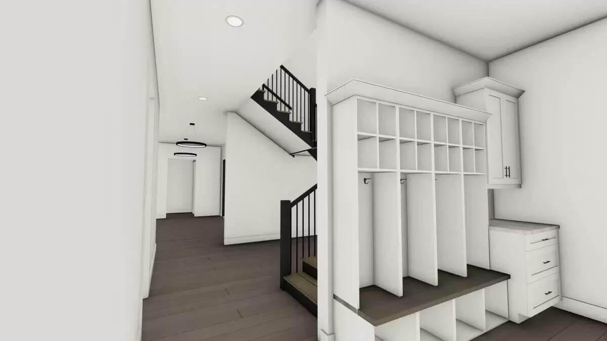 Check Out This Functional Mudroom with Built-In Storage