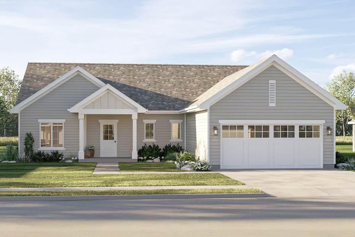 Classic Ranch-Style Home with a Charming Front Porch