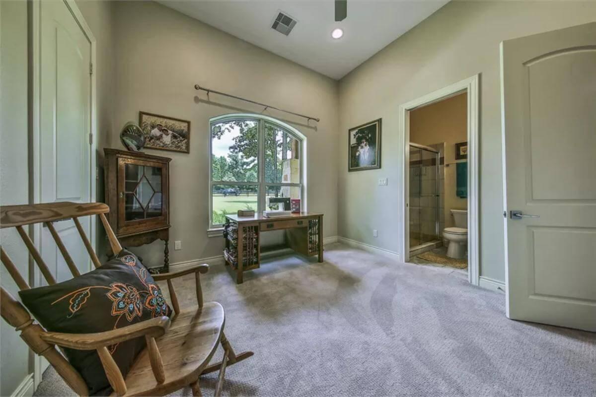 Charming Corner with a Craftsman Touch and Arched Window