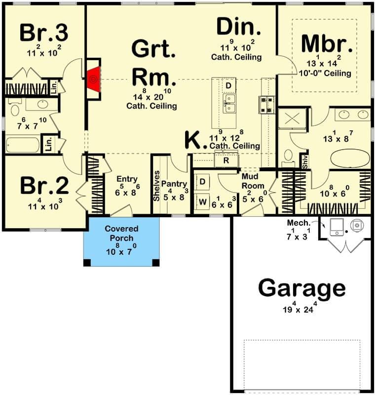 Explore a Spacious Floor Plan with a Great Room and Private Master Suite