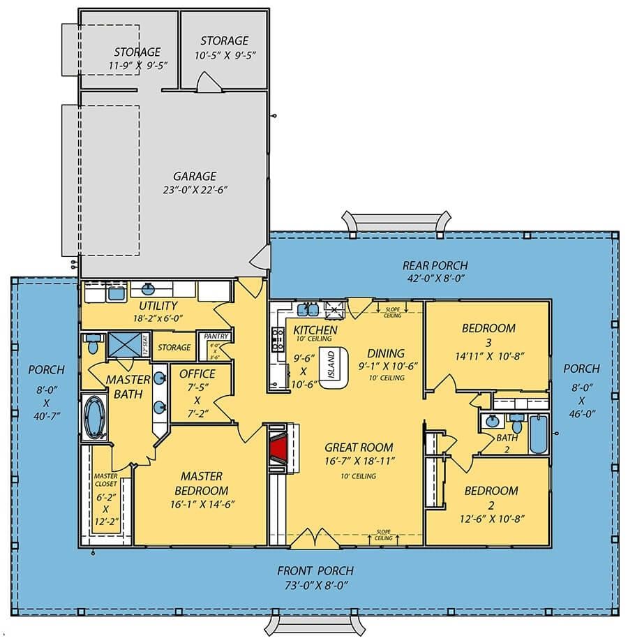 Explore the Smart Layout of This Open-Concept Floor Plan