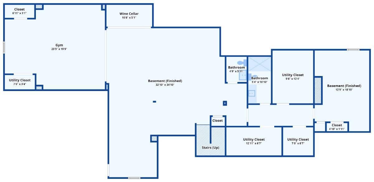 Discover the Multi-Functional Basement Layout with a Convenient Wine Cellar