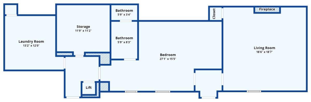 Explore the Practicality of Dual Bathrooms in This Floor Plan