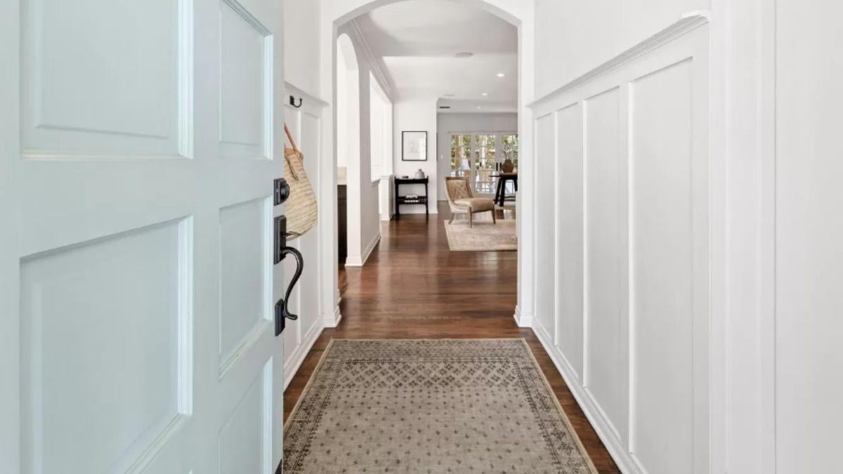 Step into This Inviting Entryway with Classic Wainscoting