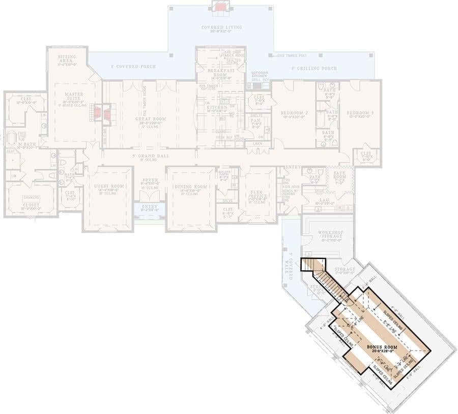 Versatile Floor Plan with Bonus Room Perfect for Gaming