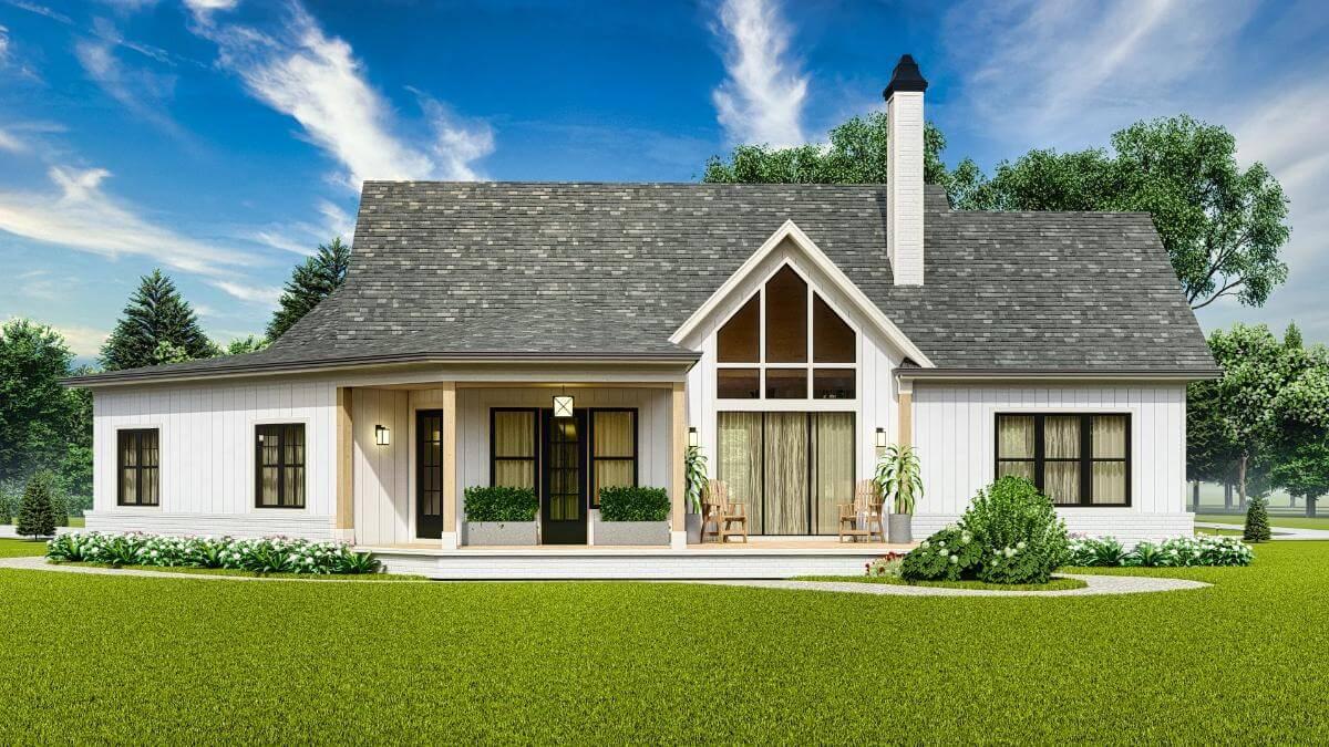 Discover the Modern Twist on Craftsman with That Vaulted Gable Window