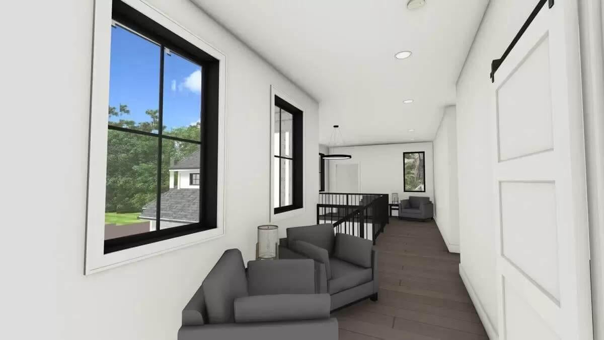Exploring the Light-Filled Upper Landing with Thoughtful Seating