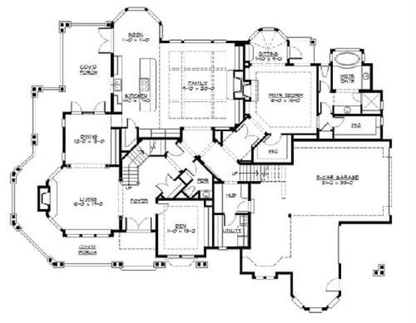 Explore the Flow of This Craftsman-Inspired Main Floor Plan
