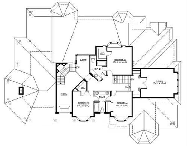 Check Out the Smart Layout on This Craftsman Upper Floor Plan
