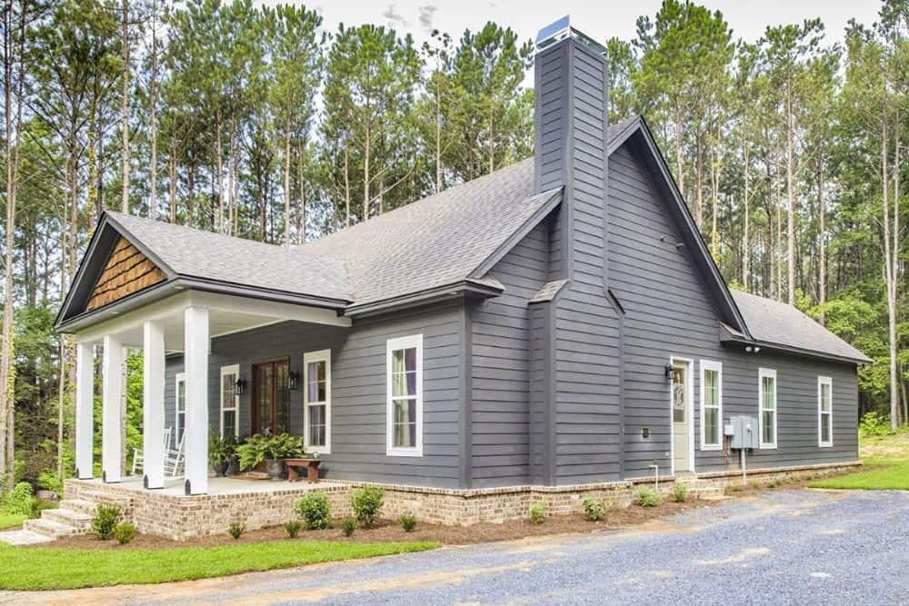 Check Out the Striking Chimney on This Craftsman Gem