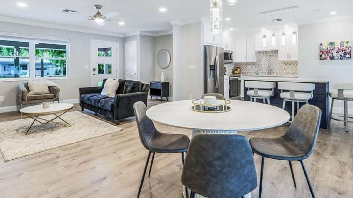 Explore the Seamless Flow from Dining to Living Area