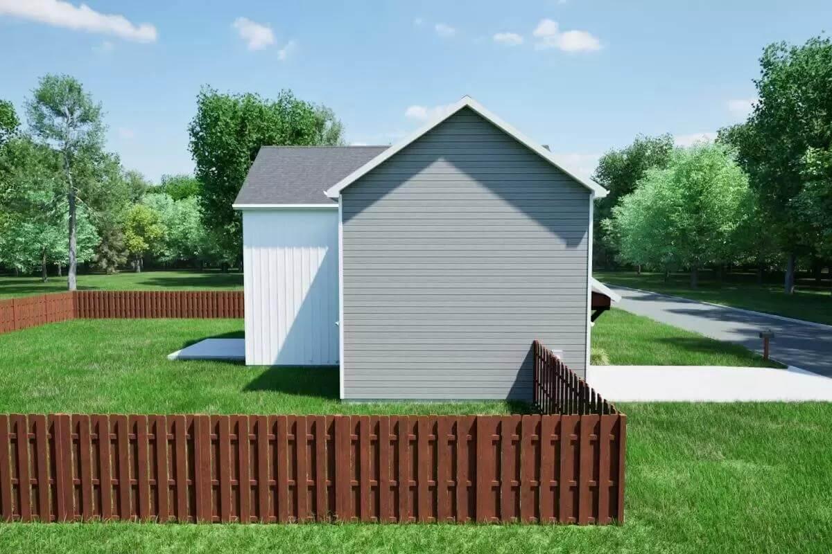 Side Perspective Reveals Classic Craftsmanship with Dual Siding