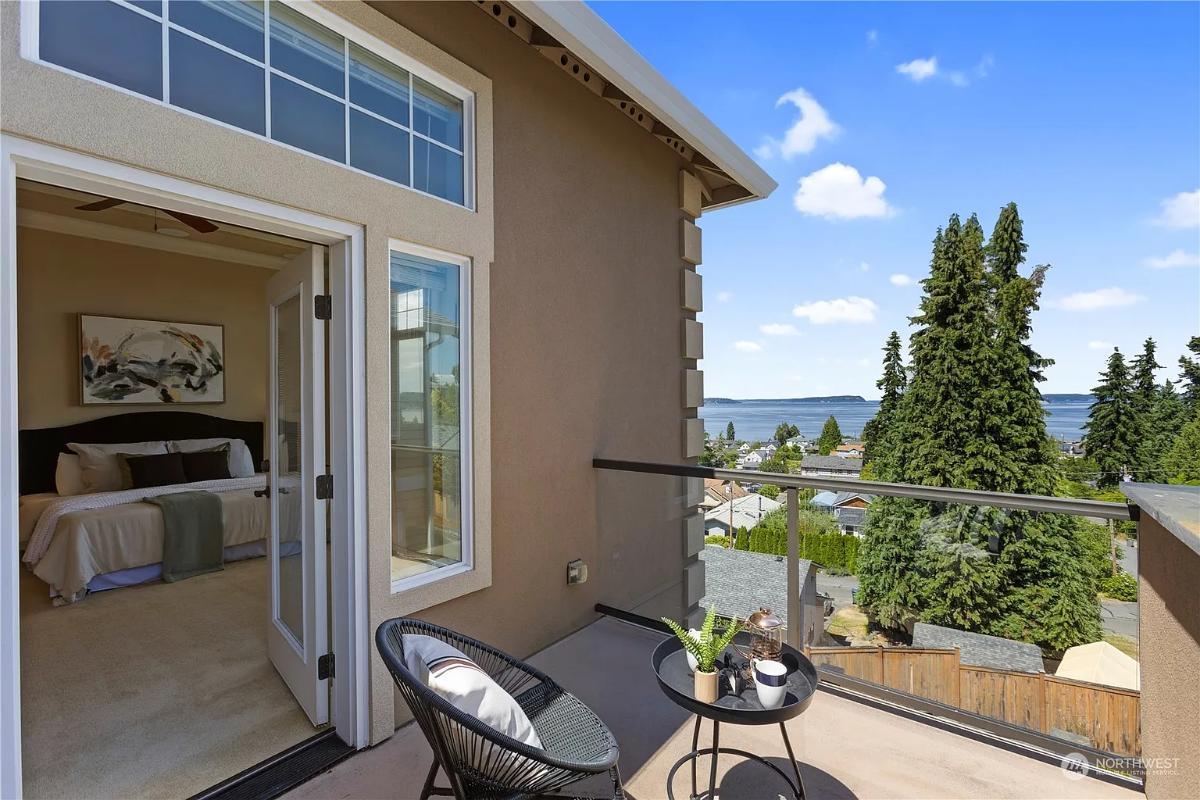 Enjoy Breakfast with a View on This Private Bedroom Balcony