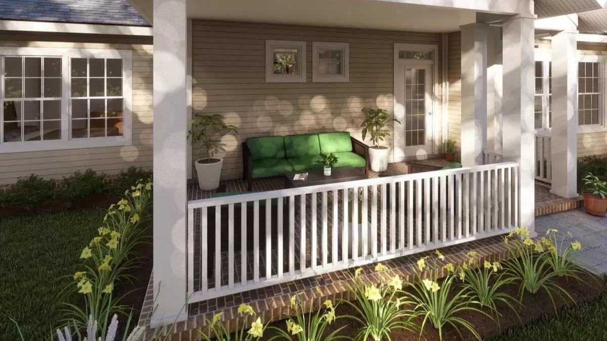 Relax on the Craftsman Porch with Classic Brickwork