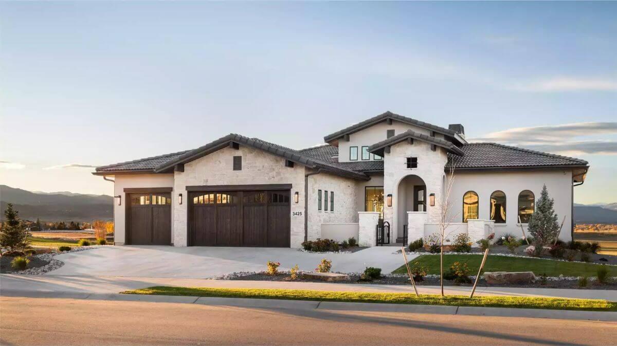 Stunning Mediterranean-Style Home with Elegant Arched Windows