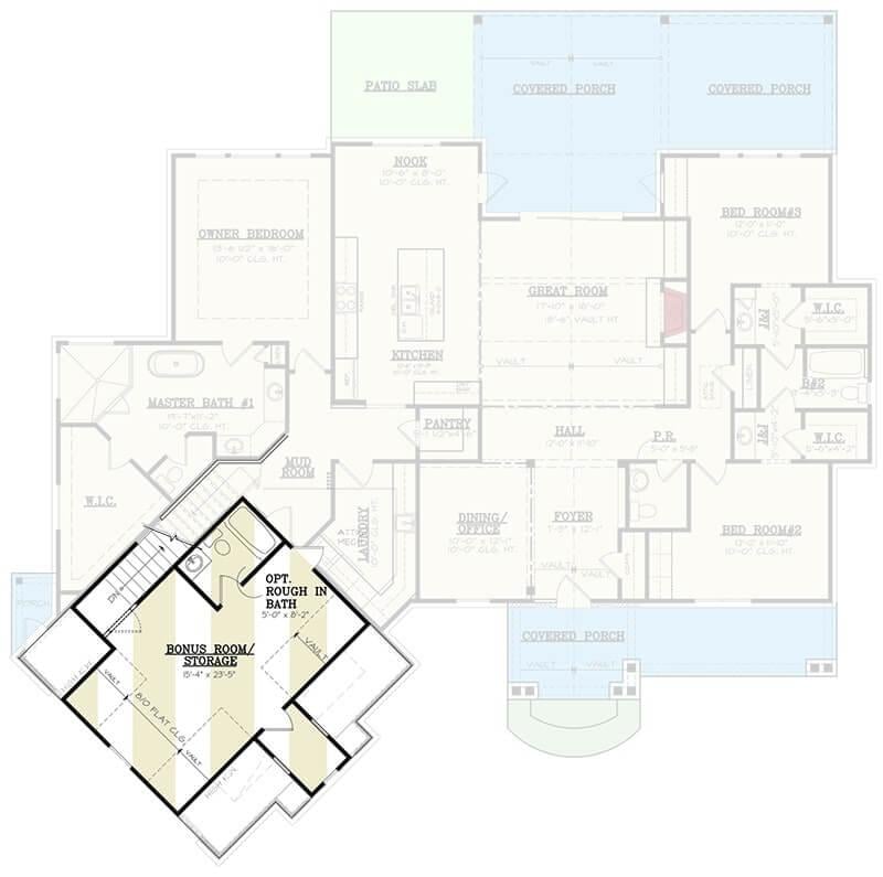 Bonus Room Potential in This Craftsman Layout