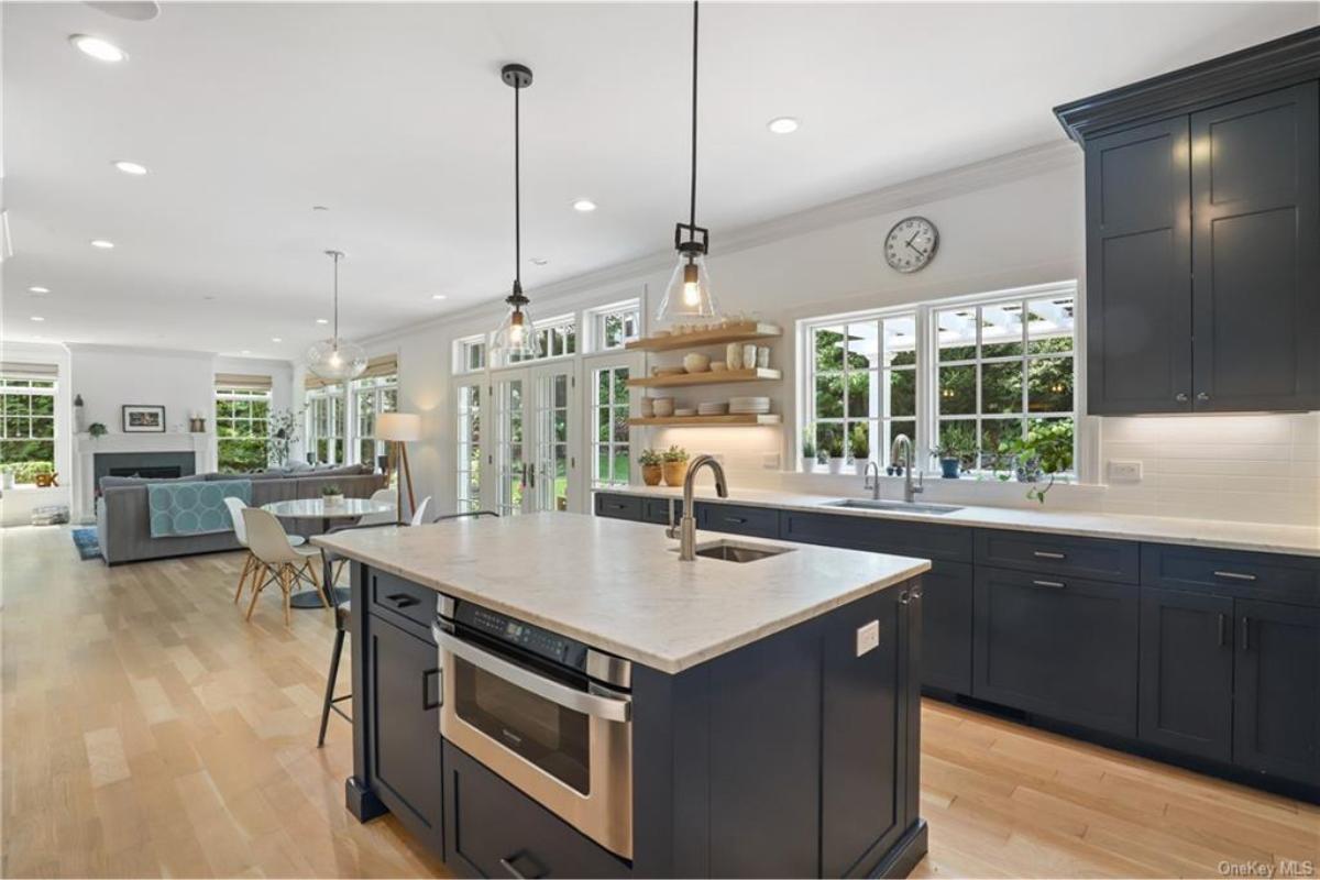 Notice How the Open Kitchen Flows into the Living Area
