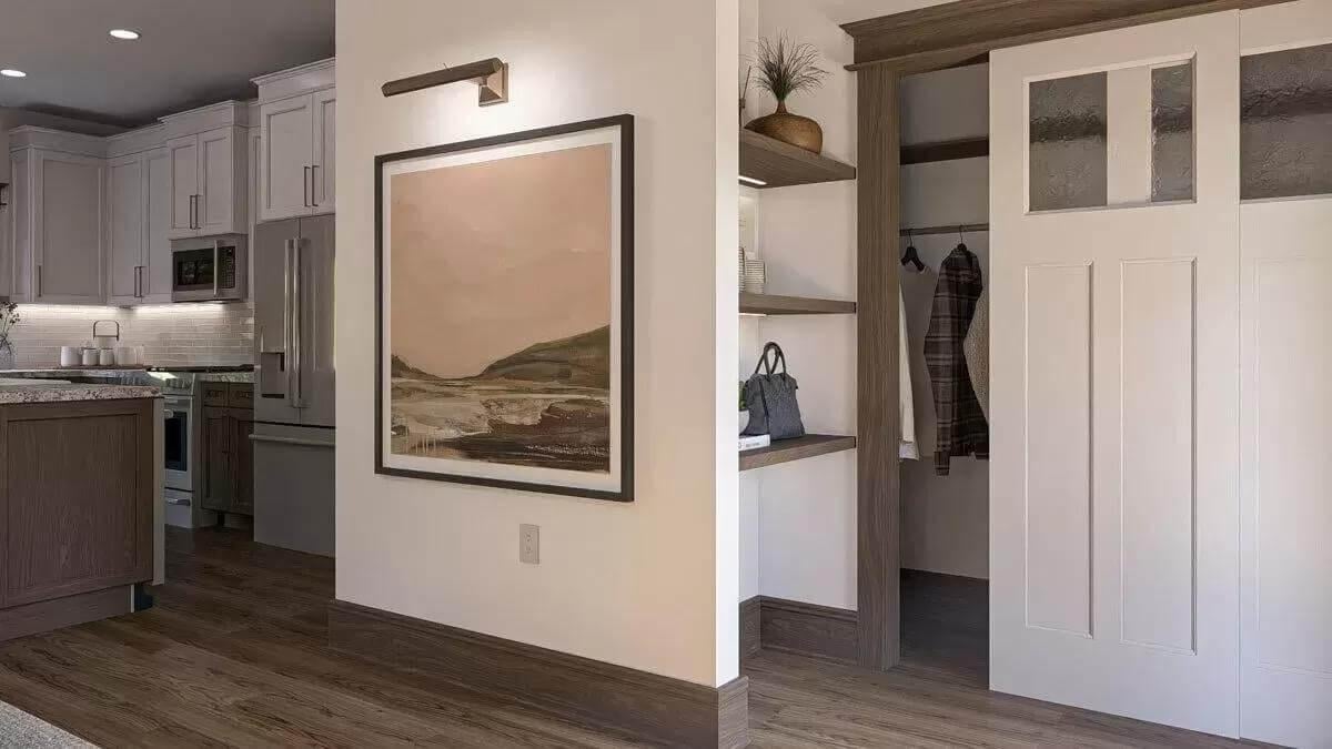 Check Out This Neatly Tucked Away Mudroom Corner
