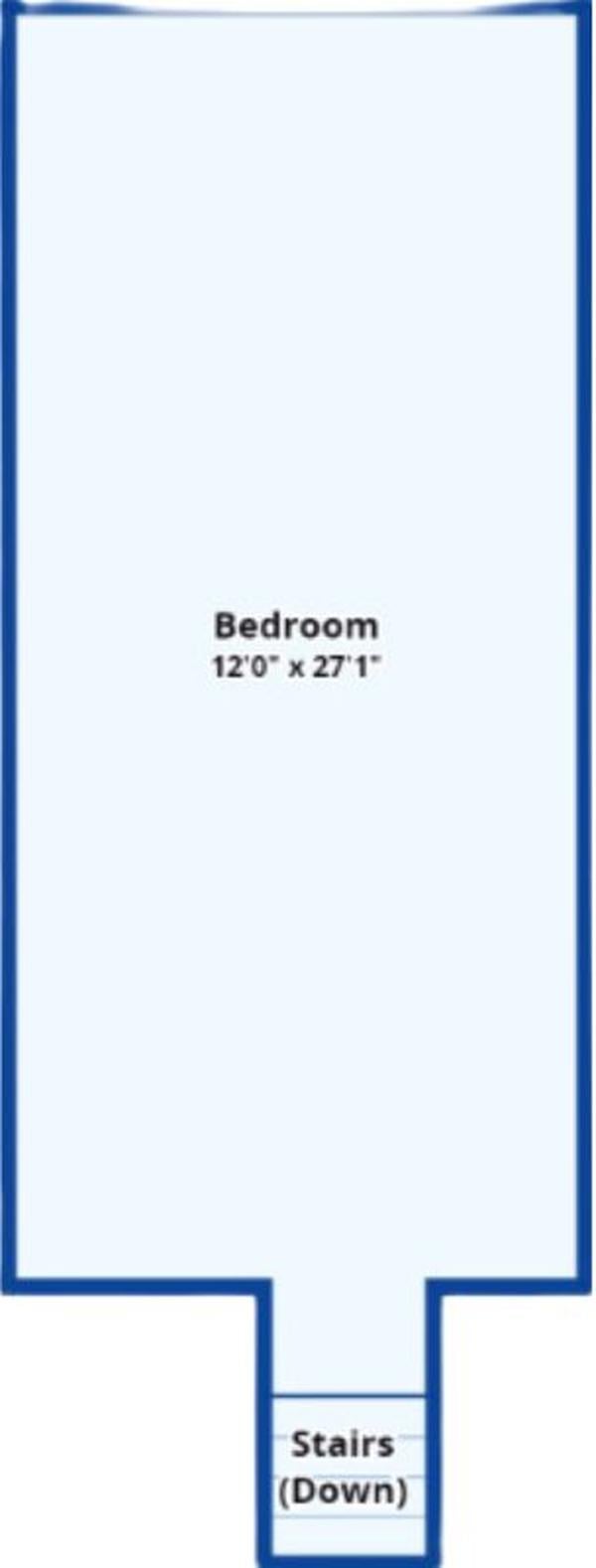 Upper-Level Retreat: Spacious Bedroom with Versatile Layout