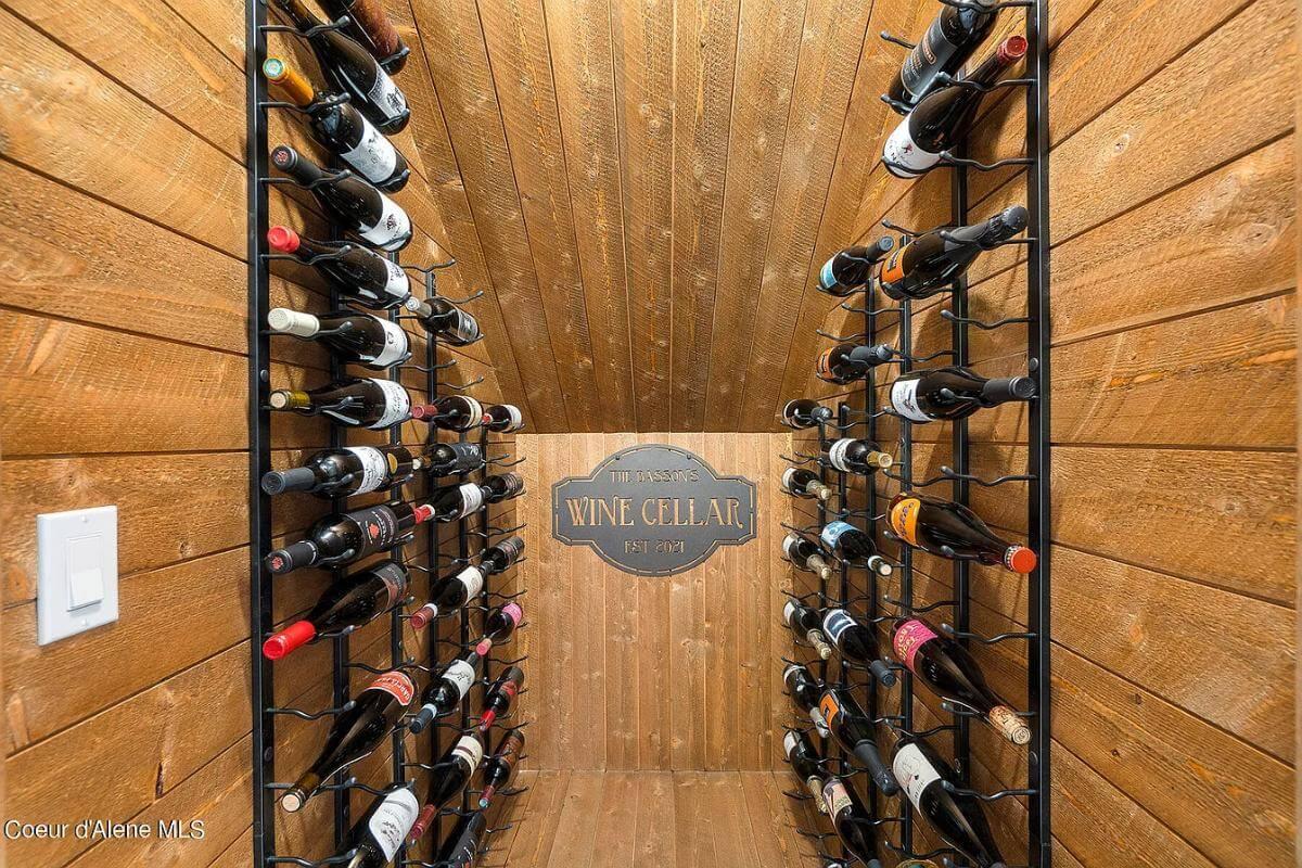 Explore This Intimate Wine Nook with Rich Wood Paneling