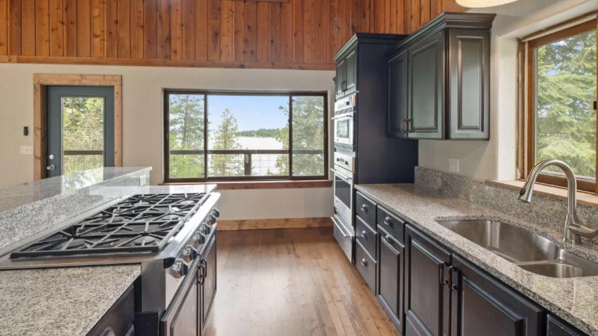 Explore This Rustic Kitchen with Granite Countertops