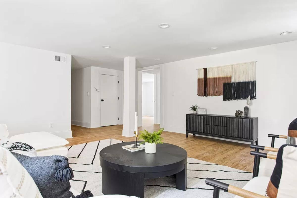 Notice the Minimalist Charm in This Modern Living Area