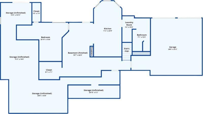Take a Look at This Craftsman Basement Layout with Ample Storage