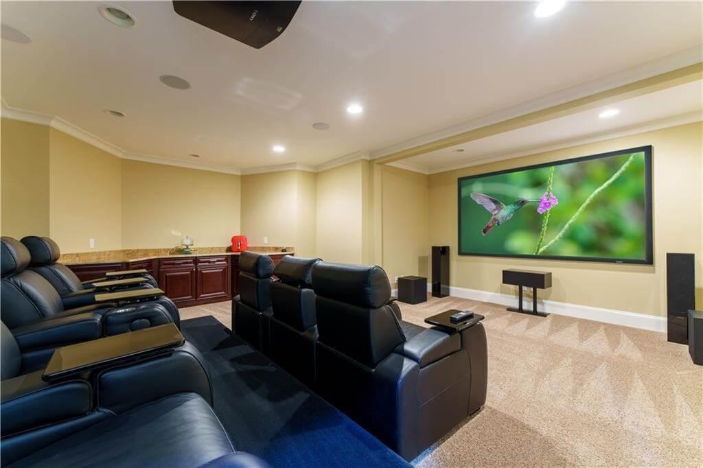 Step Into the Plush Comfort of This Home Theater