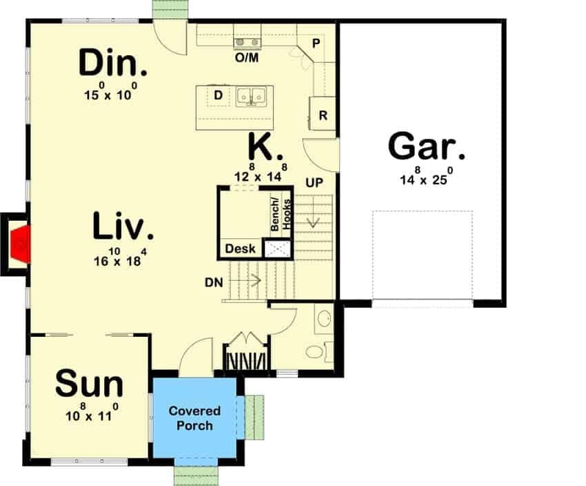 Explore This Charming Layout with a Peaceful Sunroom Retreat