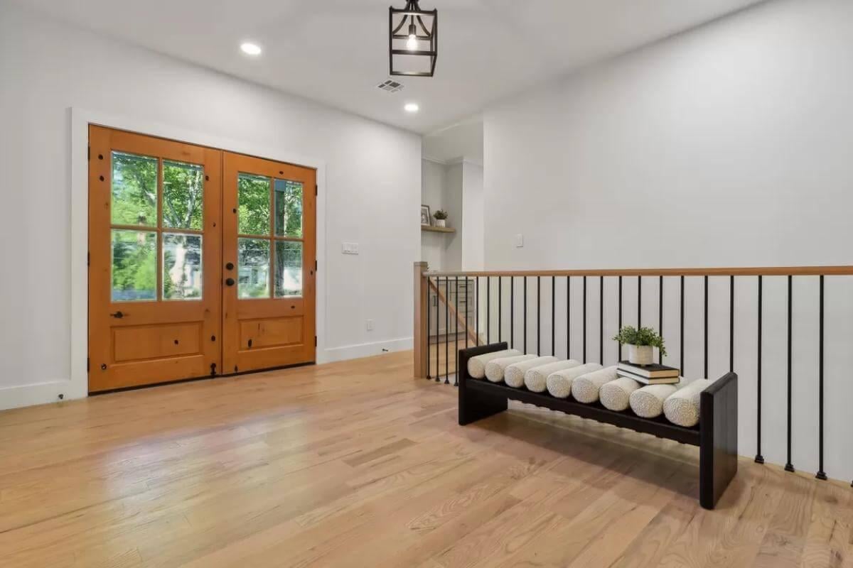 Natural Light Pours Through These Inviting Double Doors