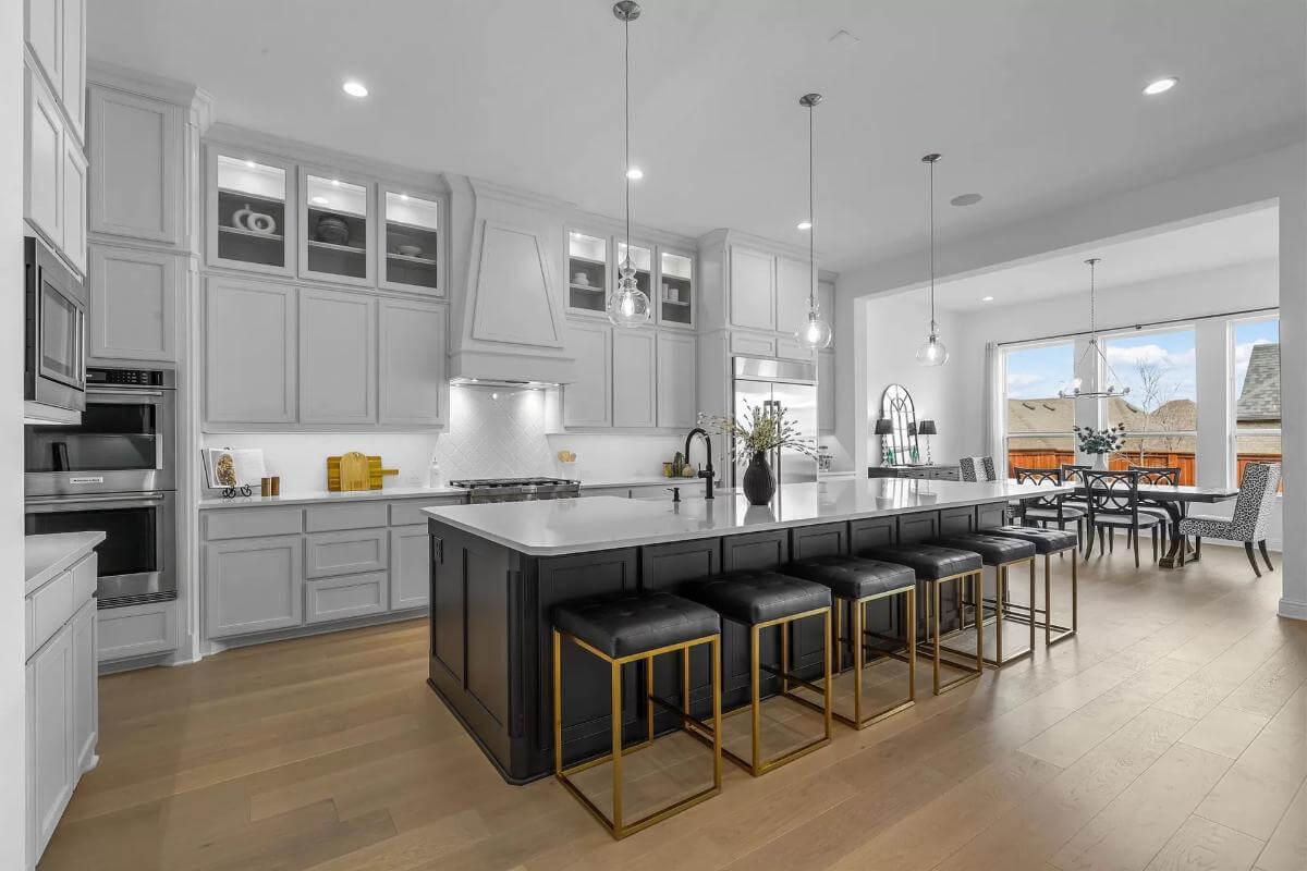 Wow, See How the Bold Kitchen Island Anchors This Space